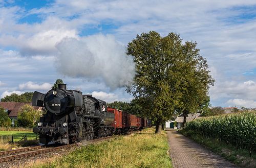 VSM 52 3879 met een goederentrein te Lieren van Marcel Timmer