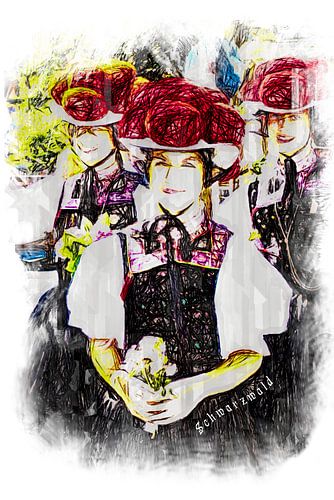 Schwarzwald, Bollenhut, Tracht von Kahl Design Manufaktur