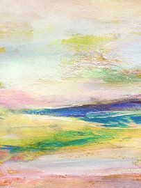 moving landscape with blue by Claudia Gründler