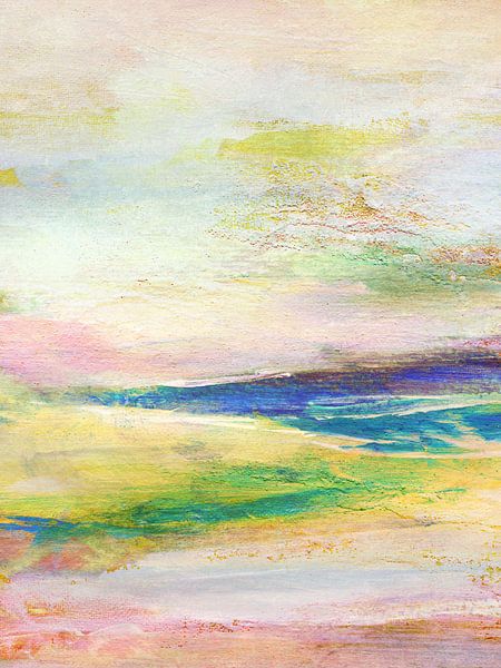 bewegte Landschaft mit Blau von Claudia Gründler