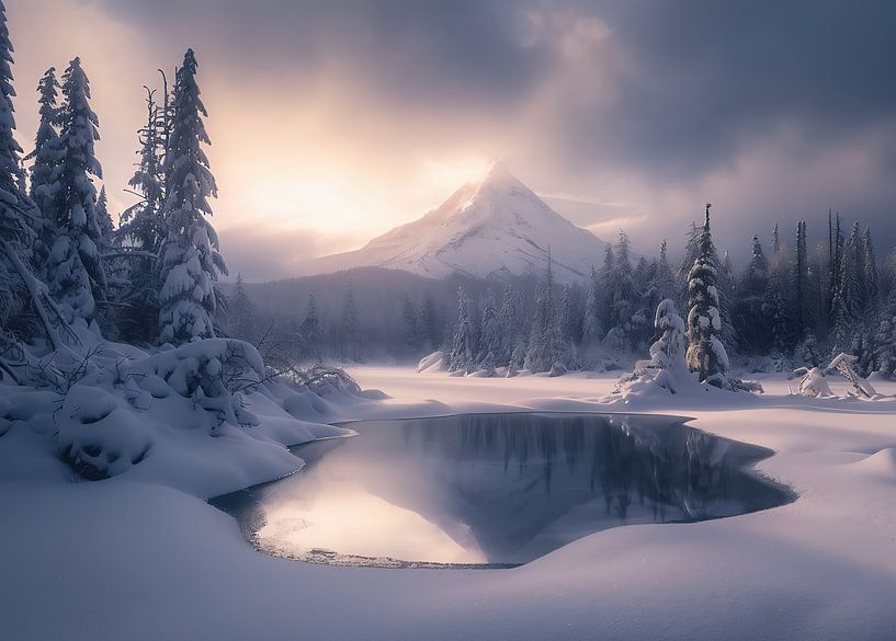 Winterzauber im Erwachen von fernlichtsicht