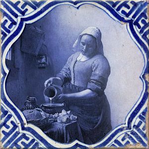 Milk girl Tile Delftware