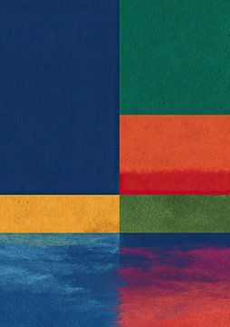 Colour field quartet with organic texture by Niklas Maximilian