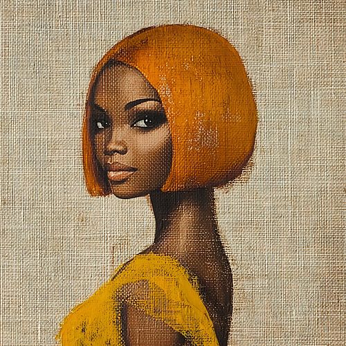 Stijlvol portret van een roodharige vrouw