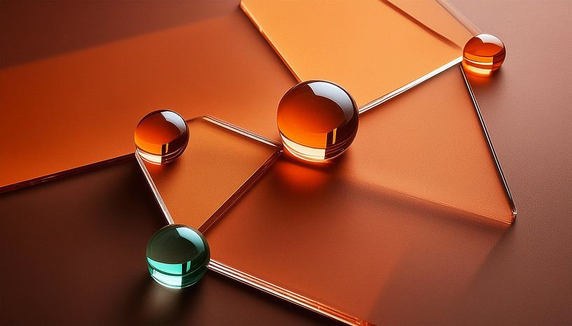 Glas mit Verschiedene Farben von Mustafa Kurnaz