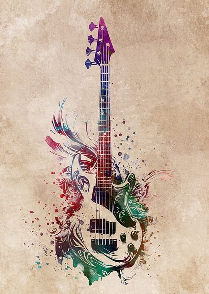 Bass guitar music art #guitar by JBJart Justyna Jaszke