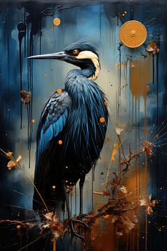 Un oiseau dans l'art sur Digitale Schilderijen