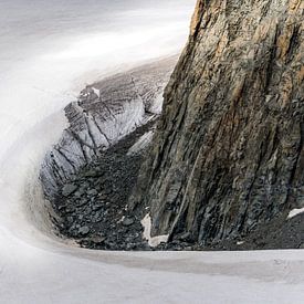 Bergsteiger auf dem Mont-Blanc-Eismassiv von Hege Knaven-van Dijke