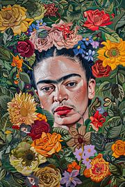 Frida Bloemen van Poster Art Shop