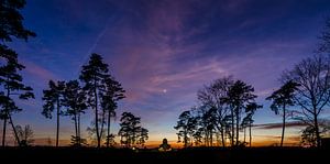 Panorama zonsondergang Radio Kootwijk van Sander Grefte