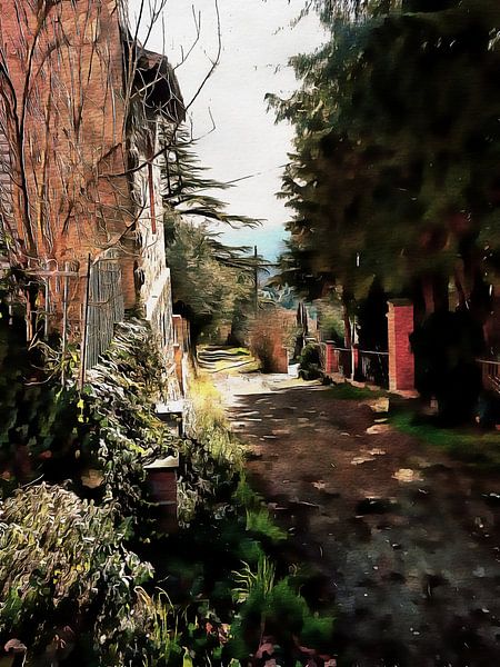 The Access Road Panicale by Dorothy Berry-Lound