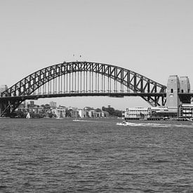 Sydney Harbour Bridge Zwart Wit van Sander van Klaveren