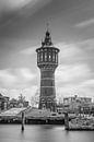 Water tower in Sneek, black and white by Patrick Verhoef thumbnail