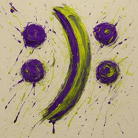 Zwei Geschichten in Violett & Chartreuse von BS