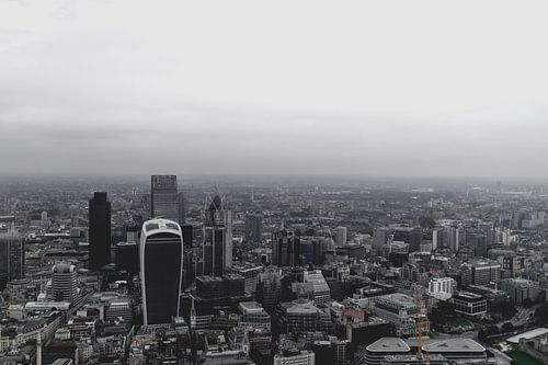 London Skyline in Grey