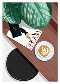 Elegantes Flatlay mit Kaffee von ByKammille