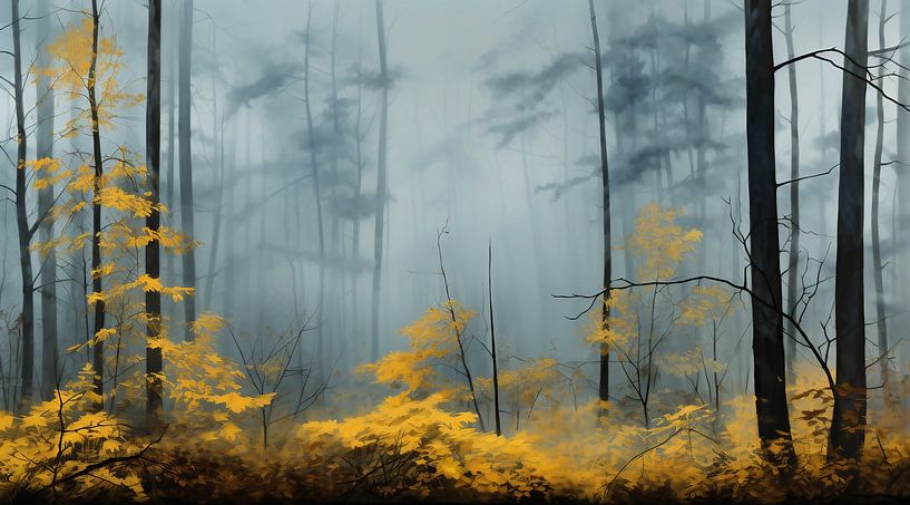 Herbstwald von fernlichtsicht