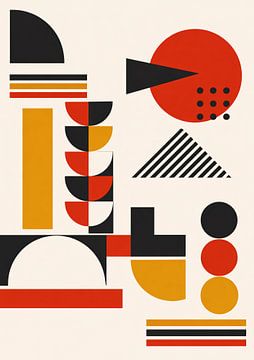 Géométrie abstraite audacieuse du Bauhaus sur irgian firmansyah