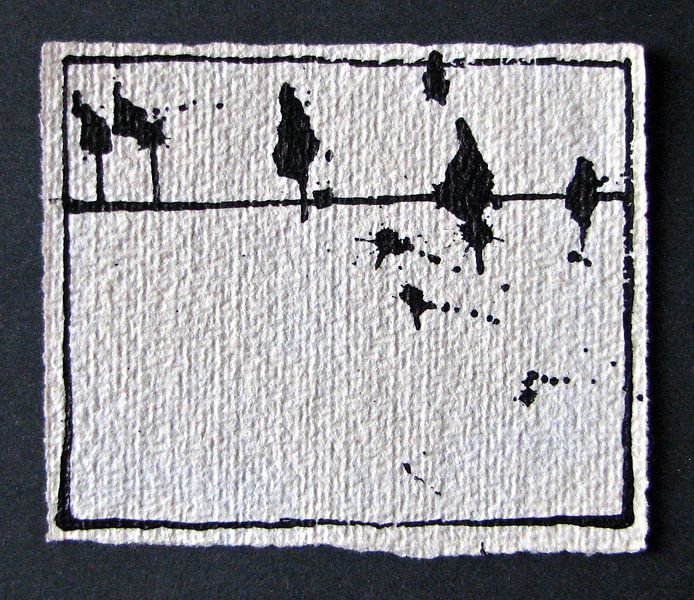 Vogels in inkt 4 van Kuba Bartyński