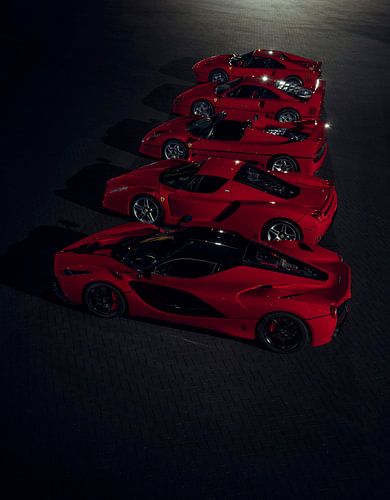 The Ferrari Big 5 - Line up by Gijs Spierings von Gijs Spierings