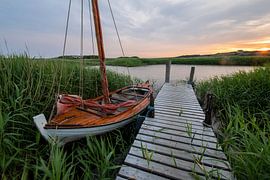 Bootssteg am Ringköbing Fjord by Matthias Nolde