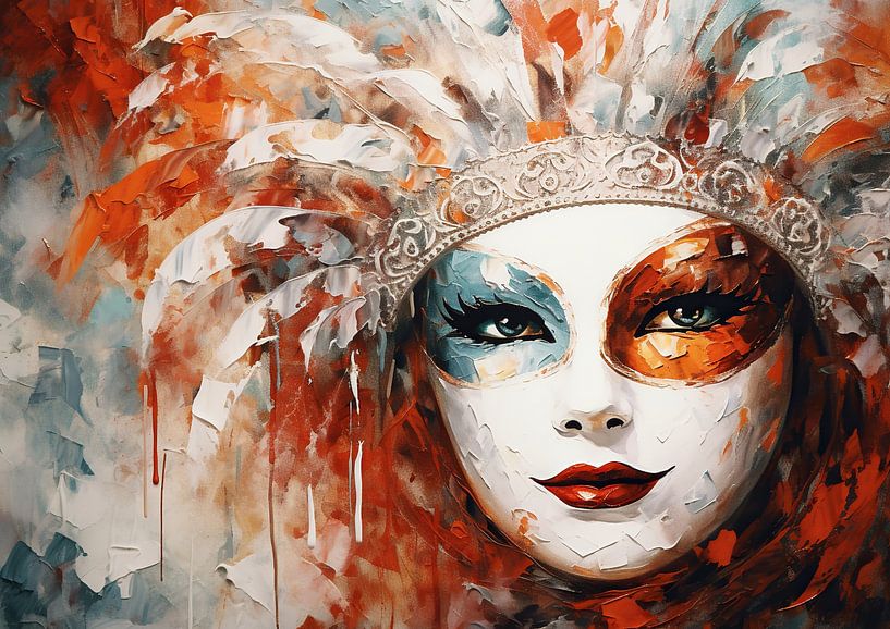 Concealment | Mask Painting by Eye catching paintings