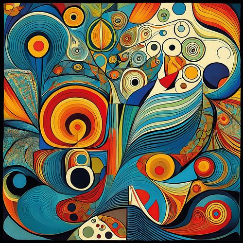 Kleurige kunstzinnige patronen