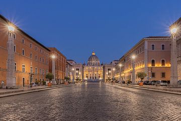 Het Vaticaan in de nacht.. van Patrick Löbler