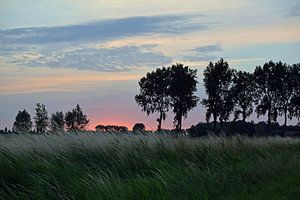 sunset in  Zeeuws-Vlaanderen the Netherlands von Anne Hana