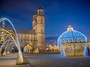 Magdeburg - Domplatz zur Weihnachtszeit