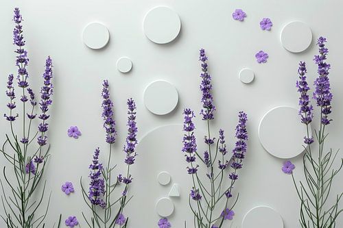 Lavender luxury - calming artwork for a relaxed atmosphere