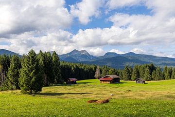 Landschapsidylle in Krün van Christina Bauer Photos