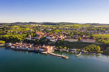 Meersburg am Bodensee aus der Vogelperspektive