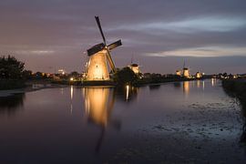 Kinderdijk beleuchtet von Jan Koppelaar Fotografie