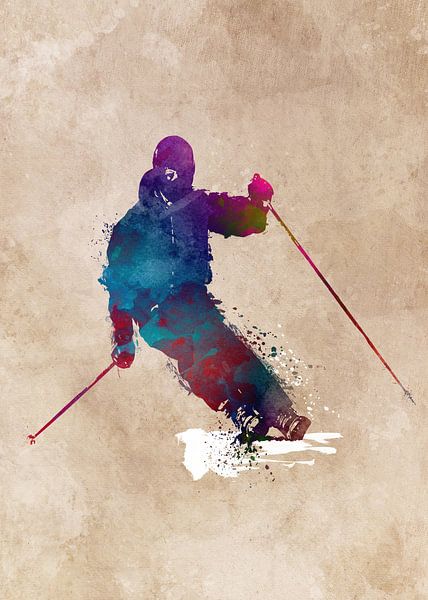 Skisportkunst #ski #sport van JBJart Justyna Jaszke