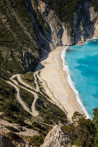 Myrtos Beach op Kefalonia