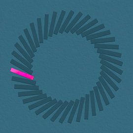 Relief Art - Moody Cobalt (Flexa-Farbpalette 2025) von STUDIO ARTSY