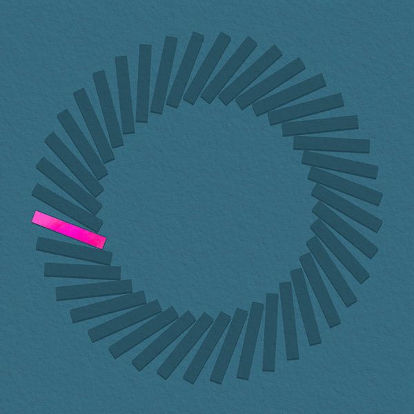 Relief Art - Moody Cobalt (Flexa-Farbpalette 2025) von STUDIO MINIMAL ART