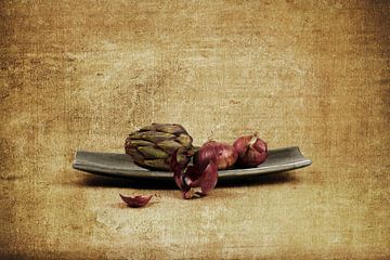 Stilleven Japandi. Food. Digitale kunst.