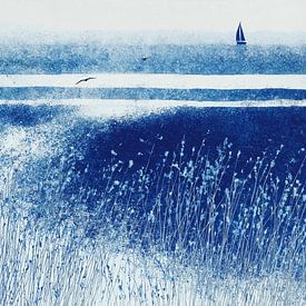 Dünen-Gras-Küstenlinie von Chromatic Storm Studio