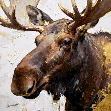 Majestic Antlers - Elch 2 von Johannas Art Creations