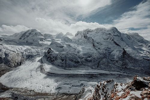 Gorner Glacier in winter