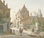 De Waardpoort und die Oude Gracht in Utrecht, Jan Hendrik Verheijen von Meisterhafte Meister Miniaturansicht