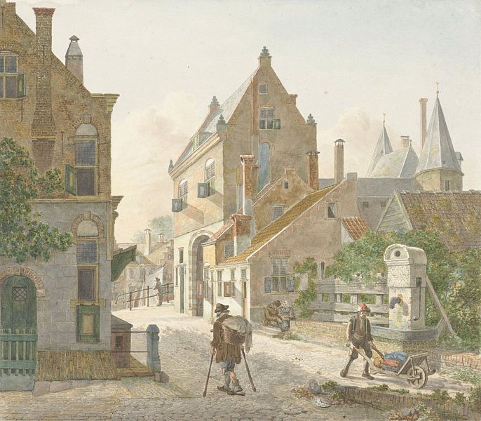 De Waardpoort und die Oude Gracht in Utrecht, Jan Hendrik Verheijen von Meisterhafte Meister