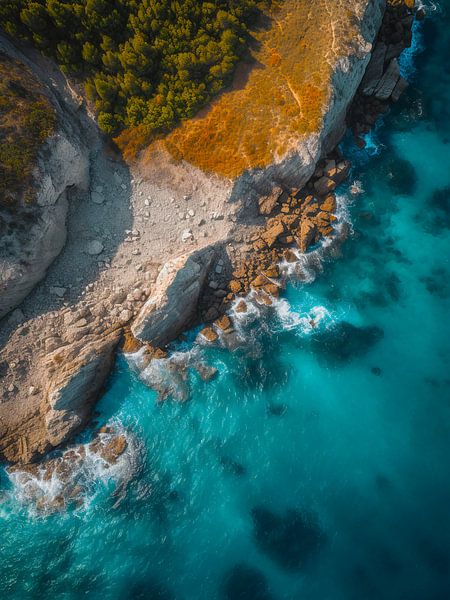 Aegean sea aerial photo by haroulita
