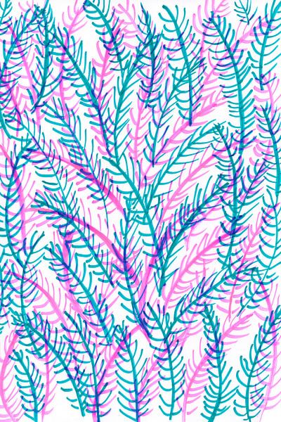 Leaf pattern organic by Karolina Grenczyk