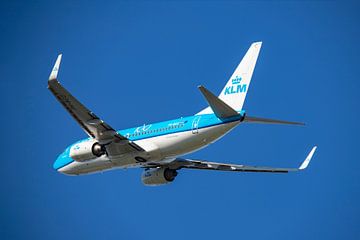 KLM Boeing 737-700, KL2020, registratienummer PH BGG. Naam Koningseider van Gert Hilbink