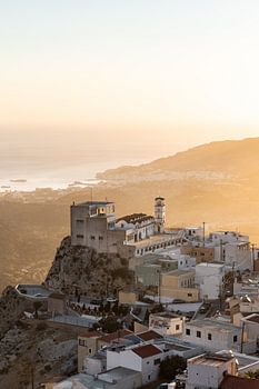 Blick auf die Stadt Menetes auf Karpathos
