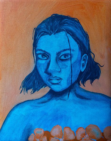 Contradiction orange-bleu par Marissa