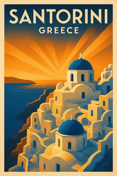 Santorini Grèce Coucher de soleil par Travel Shop